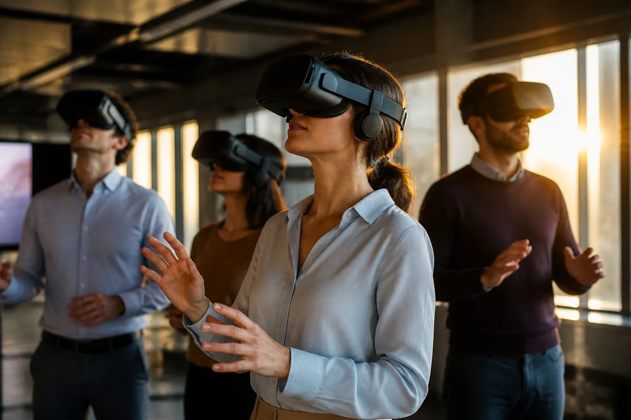 Korporatīvā grupa VR pieredzē